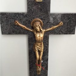 croix christ grise